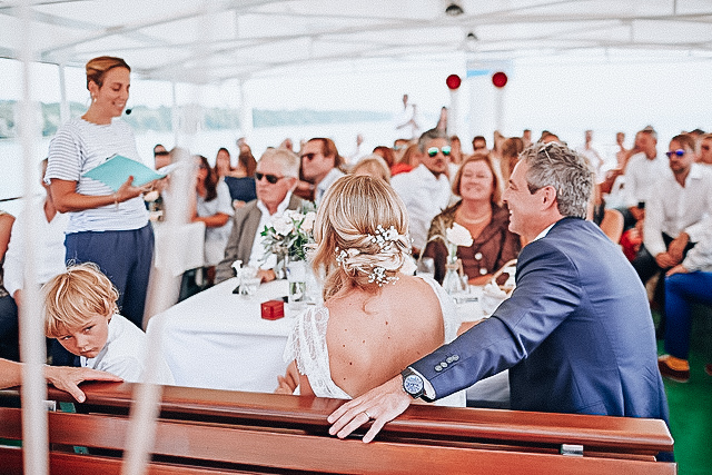 Freie Trauung auf dem See mit der bayrischen Seenschiffahrt heiraten auf dem Ammersee Melanie Brüggemann