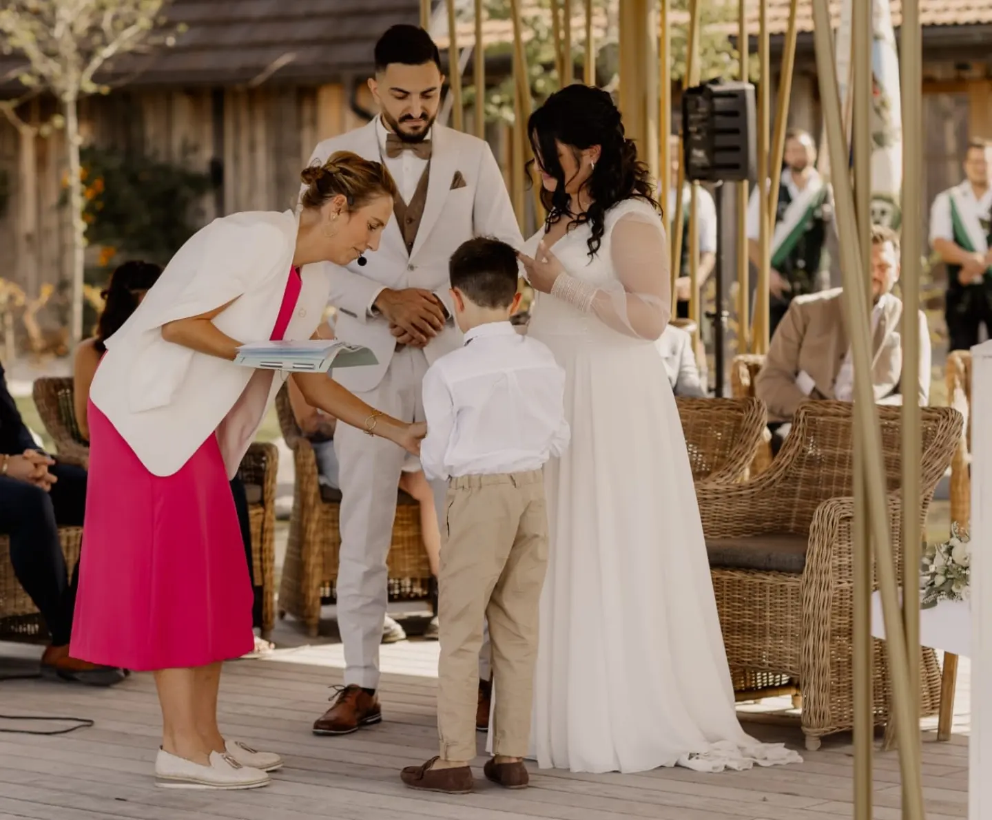 Ringübergabe in der Lenderstuben mit der freien Rednerin Melanie Brüggemann